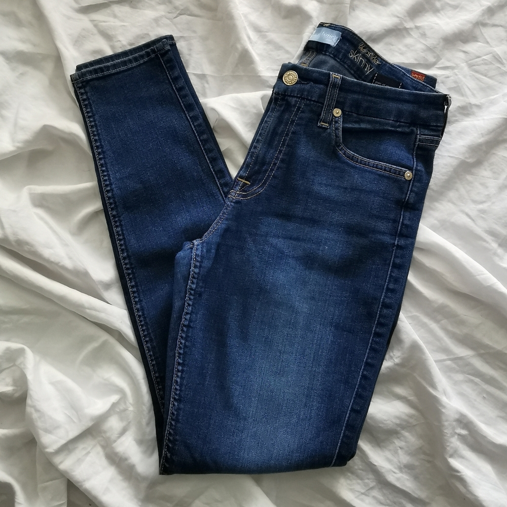 7 For All Mankind Skinny Jeans in Dark Indigo